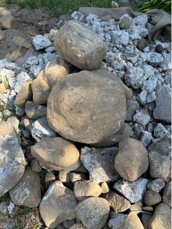 Rocks. Gardening rocks, landscaping