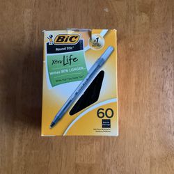 Bic Round Stick Medium Black Pencils