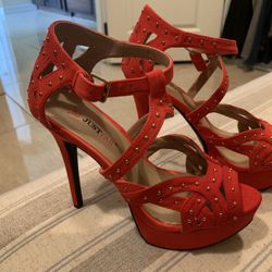 Womens Red Shoes  Sz 6.5