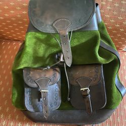 Bolivian Leather Backpack 