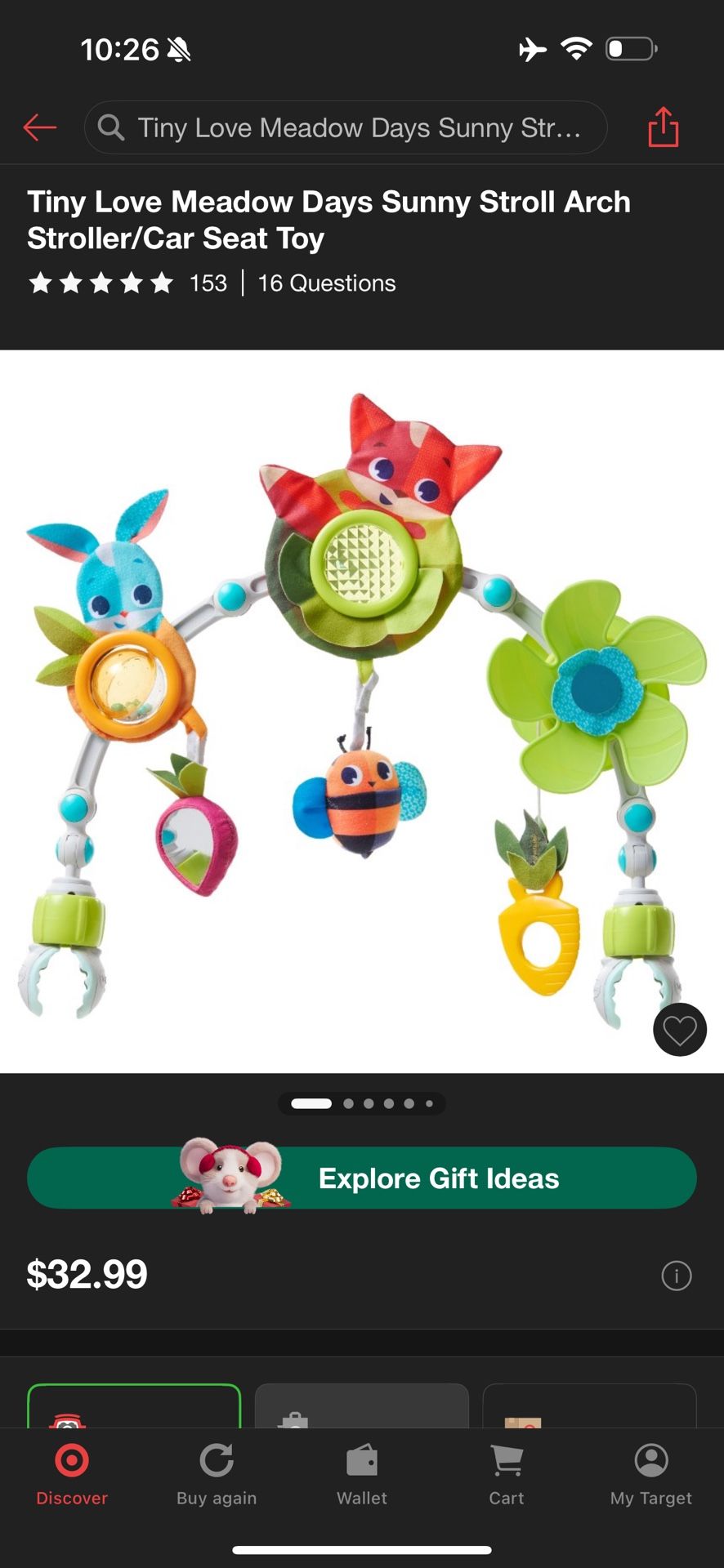 Tiny Love Stroller/Car Seat Toy