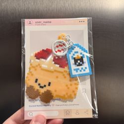 Jelly cat Strawberry Cake Perler beads