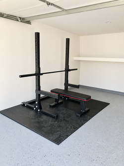 Rogue Monster Lite Squat Stand + Spotter Arms — $450