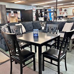 Square Dining Table With Chairs, Same Day Delivery 