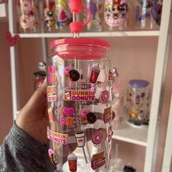 Custom Glass Cups With Topper Tumblers
