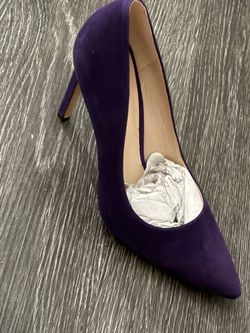 Nine West Genuine Suede Purple Heels