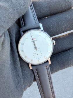 Waltham Crystal Dial Manual Mens Manual Wind Watch France 1960