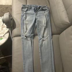 American Eagle Ripped Skinny Jeans