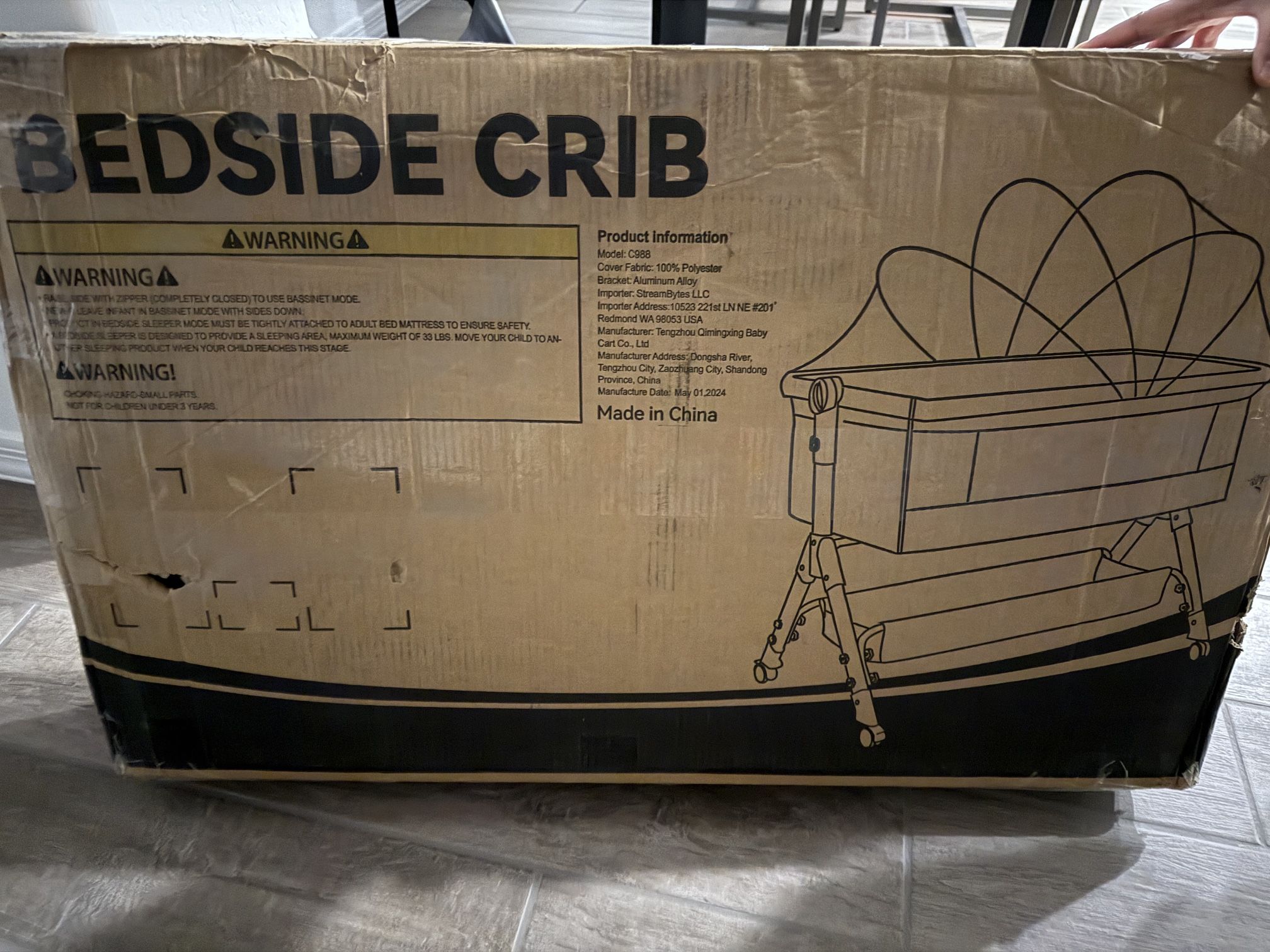 Baby Bedside Crib- Bassinet