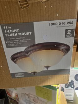 2 11" Flush Mount lights