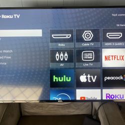50”  4K Onn Roku Smart TV 