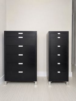 Modern Black Chest of Drawers / Storage Cabinet – Sold Separately