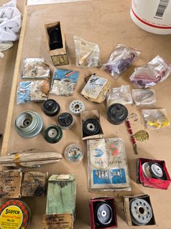 Vintage tackle box with gear