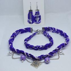 Purple Bandana Set
