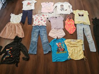 Clothing girl used  7-8 t