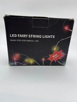 LED Fairy String Lights, 300 LEDs, Multicolor