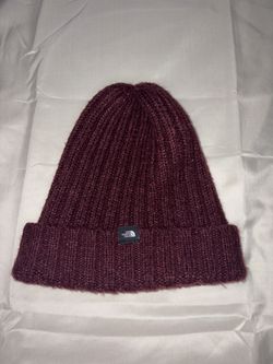 North Face Burgundy beanie
