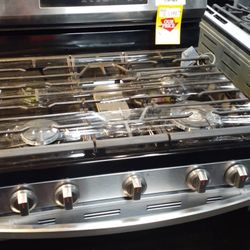 SAMSUNG NX60ASS 6 cu. ft. Smart Wi-Fi Enabled Convection Range Stove AL FT