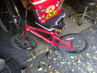 Red bmx bike for kids