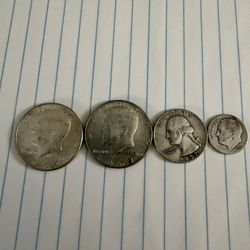 64 JFK, 67 JFK, 57 Quarter, 52 Dime 