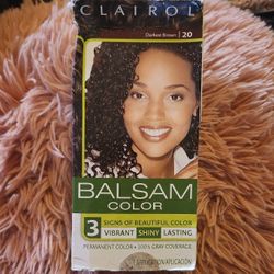 Hair dye darkest brown 