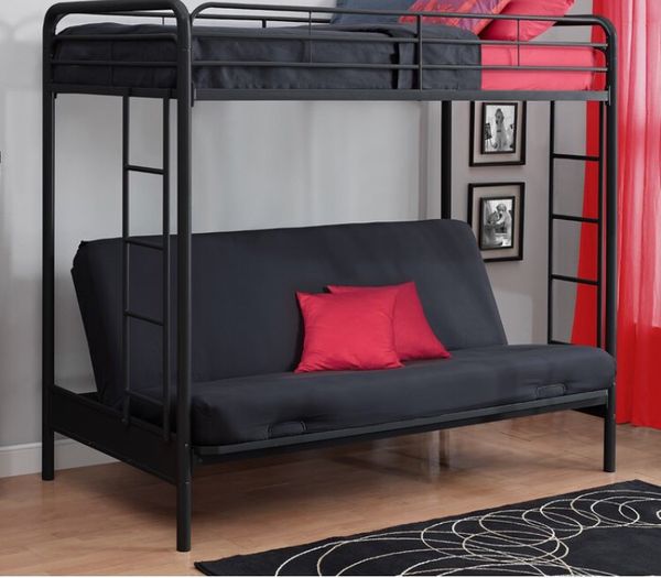 Twin Over Queen Futon Bunk Bed W Mattresses For In Montrose Twin Over Queen Futon Bunk Bed W Mattresses