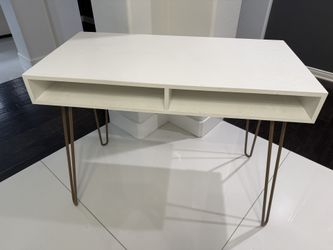 Writing Desk With Storage White