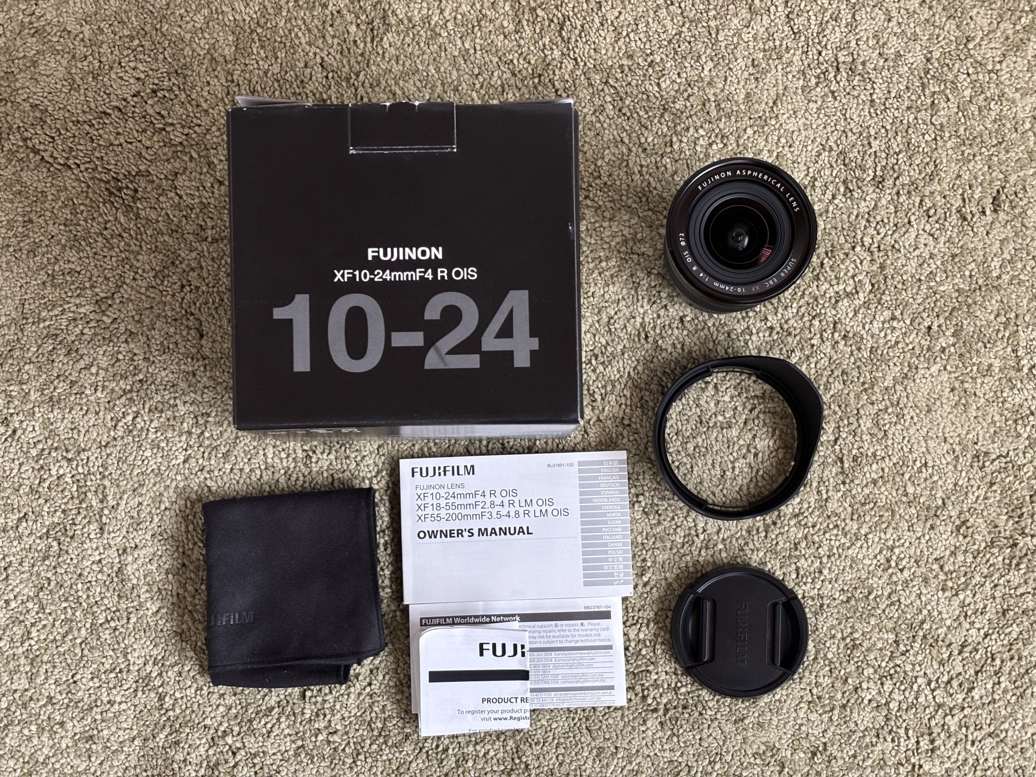 Fuji Film Fujinon XF 10-24 mm F/4 ROIS Lens