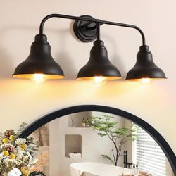 Pasentel 3-Light Vanity Light – Black