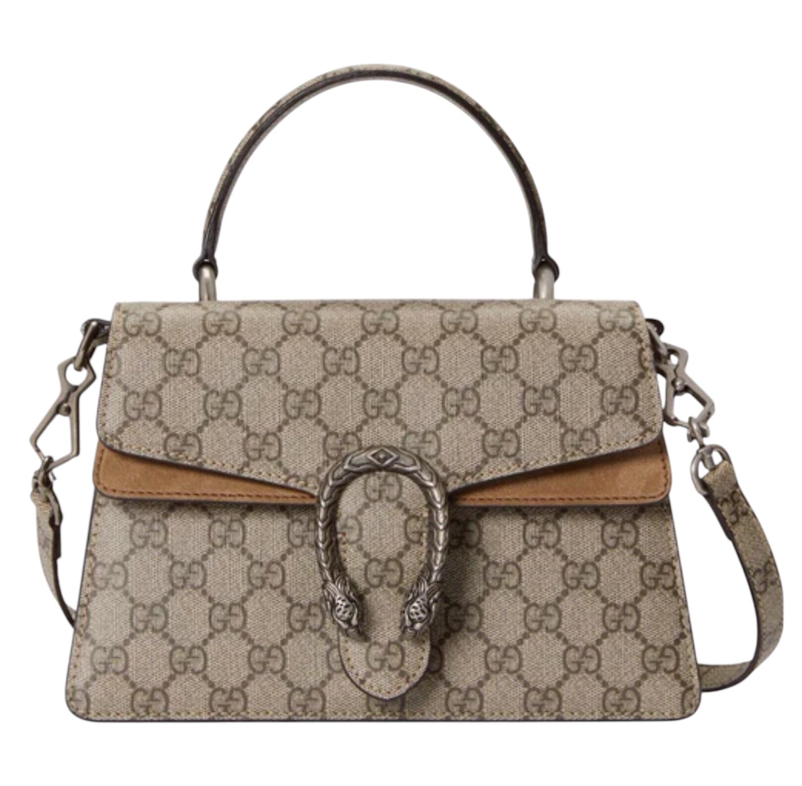 Like New Gucci Dionysus Small Top Handle In Beige And Ebony