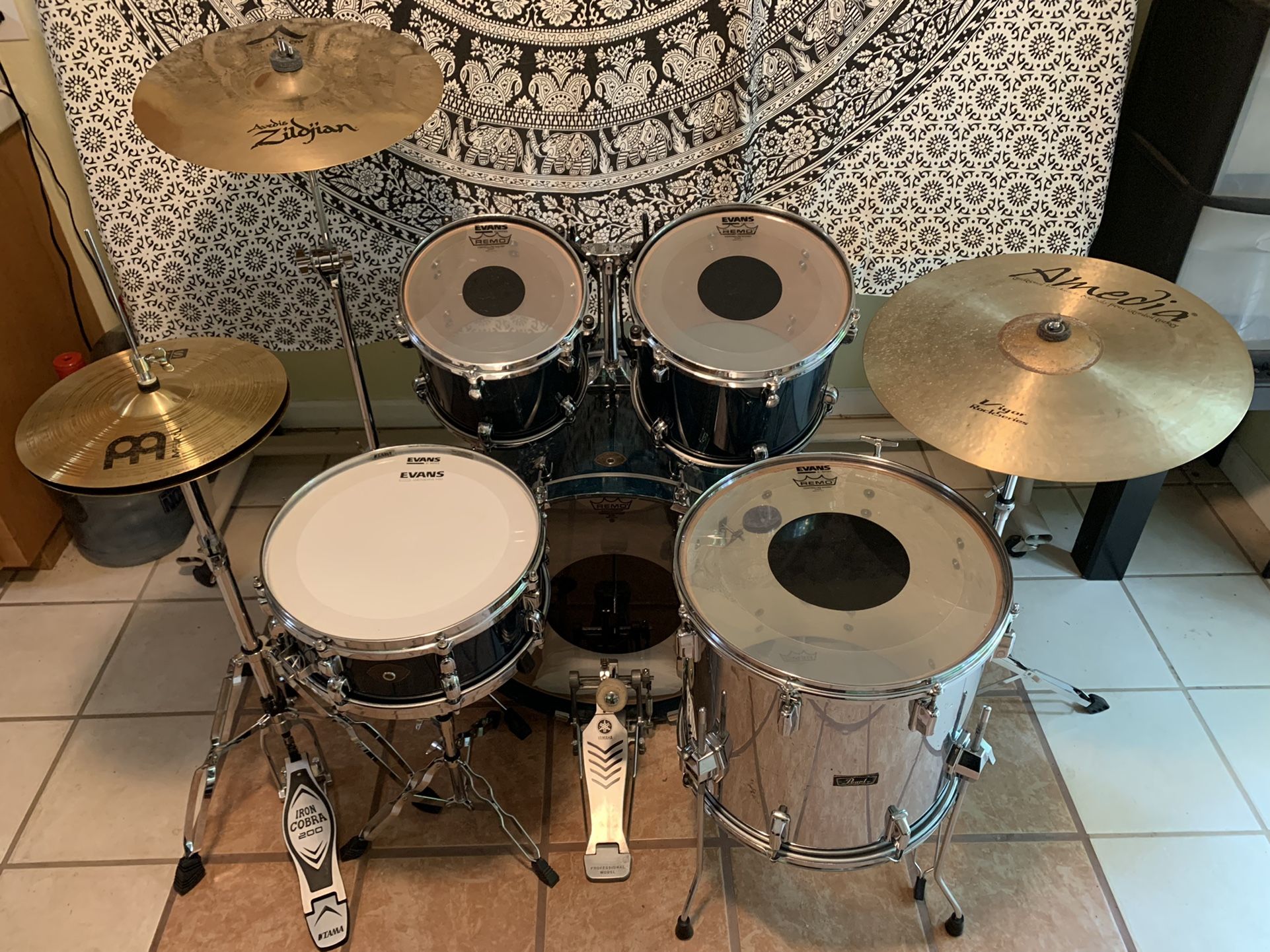Tama Starclassic Performer Birch Drum Set, Pearl Floor Tom, Shell Pack