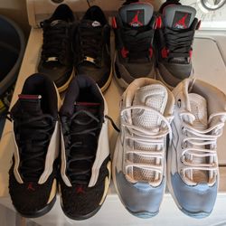 Jordan Nike And Iverson's 4 Pairs For Sale
