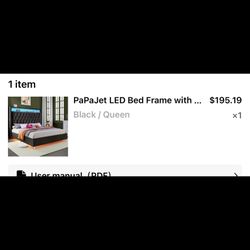 Brand New In A Box Queen Size Bed Frame Never Opened, Upgraded To A King Size