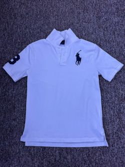 White and Navy Blue Polo Ralph Lauren polo shirt 3(worn once)