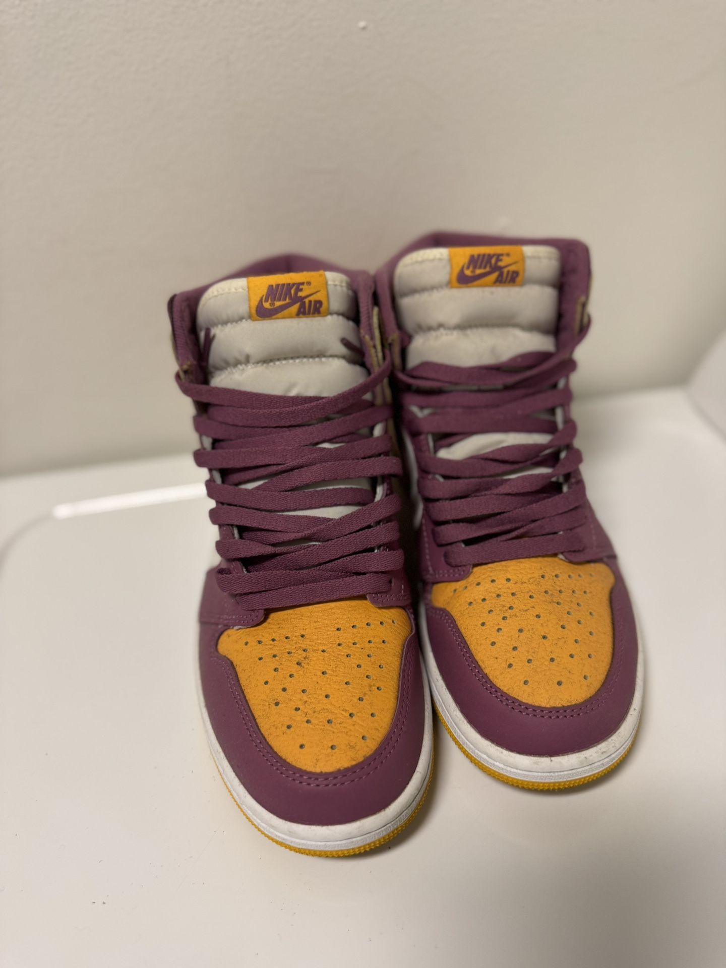 Nike Purple And Orange High Top Sneakers