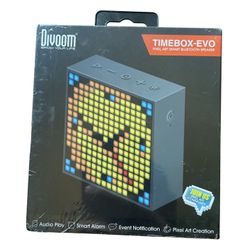 Divoom TimeBox Evo - Pixel Art Bluetooth Speaker with 16x16 LED Display APP Control