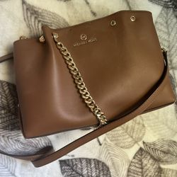 Authentic MICHAEL KORS Zena faux-leather women's mini satchel bag