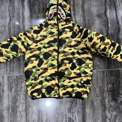 Green BAPE Puffer