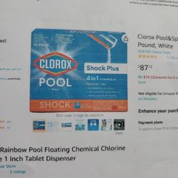 11 Lbs Clorox /AquaChem Pool &Spa Shock Plus 4 In 1