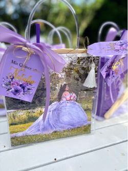 Quinceañera clear bags empty