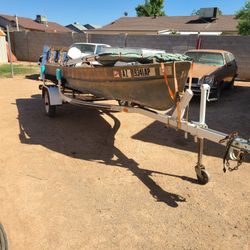 14 Ft Fishing Boat And Outboard 