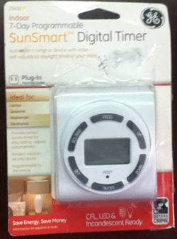 Digital Timer indoor 7 Day Programmable Self Adjusting - vayate -