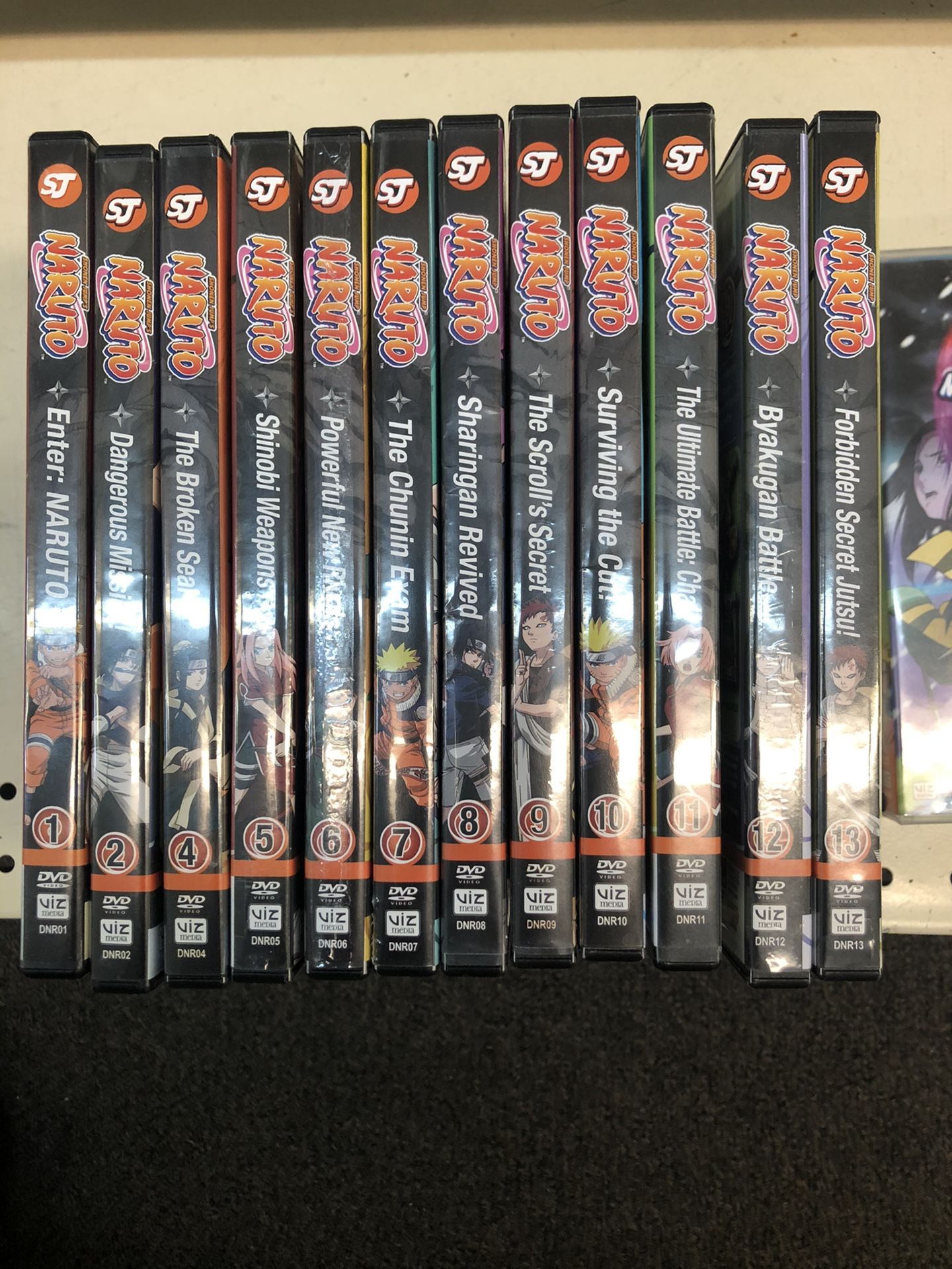 Naruto dvd 1-13