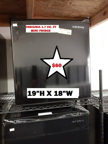 Insignia mini fridge good for rv, camper,truck and dorms, 110 Volt