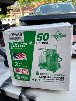 Zoeller 50 Series Submersible Sump Pump 0.3 HP