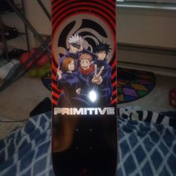 Primitive Skate Deck Brand New . Has Grip Tape Applied. Cool Anime Jujutsu Kaisen 