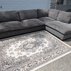 Grey Sectional Sofa Delivery Available 🚚