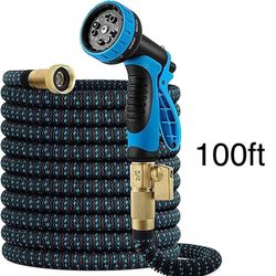 100Ft Expandable Garden Hose With Nozzle