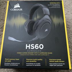 Corsair HS60 7.1  Surround Sound Gaming Headset With Detachable Mic