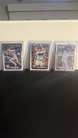 Pete Crow-Armstrong RC Baseball Card Lot (3)